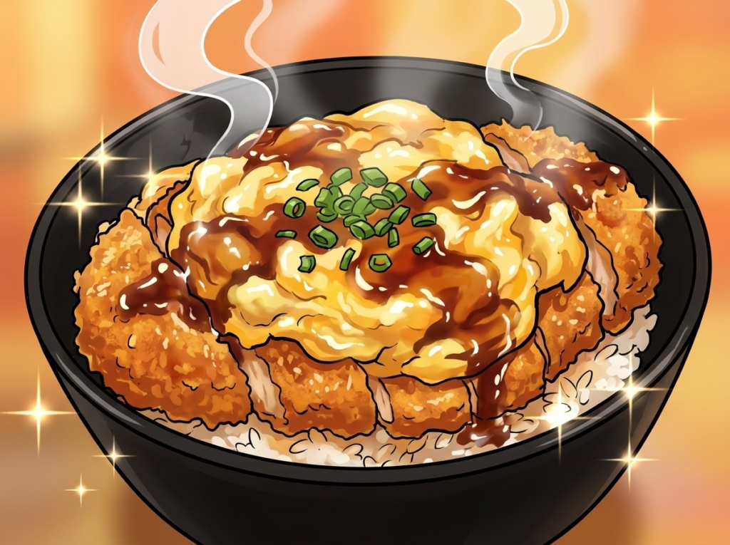 セコマの絶対王者、ホットシェフ カツ丼。イラスト