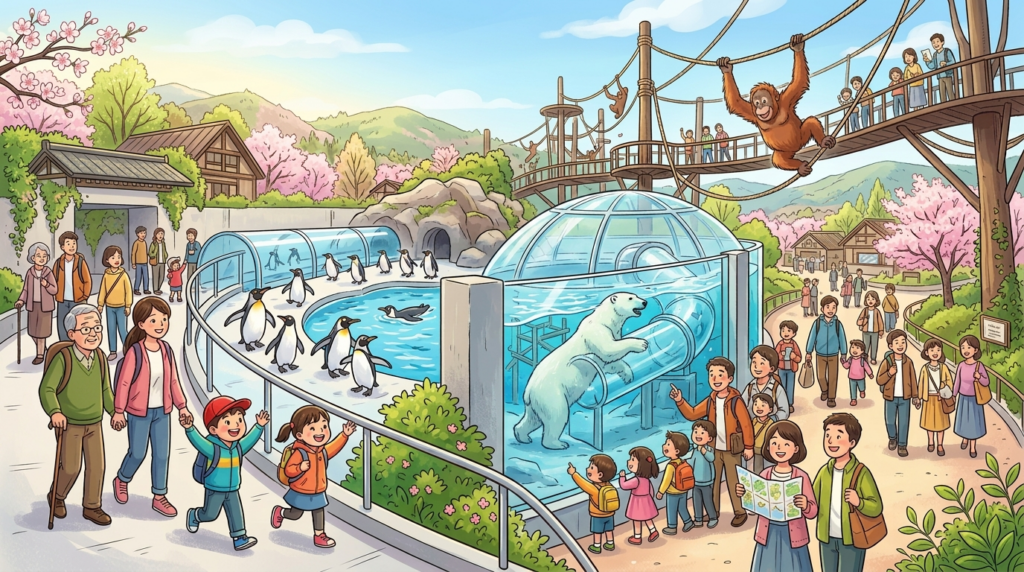 旭山動物園イラスト