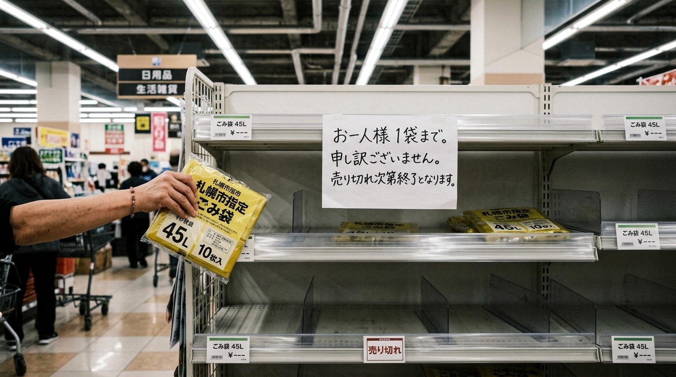 北海道で指定ゴミ袋が「おひとり様1つ」に｜札幌・北斗で割れた対応の全貌