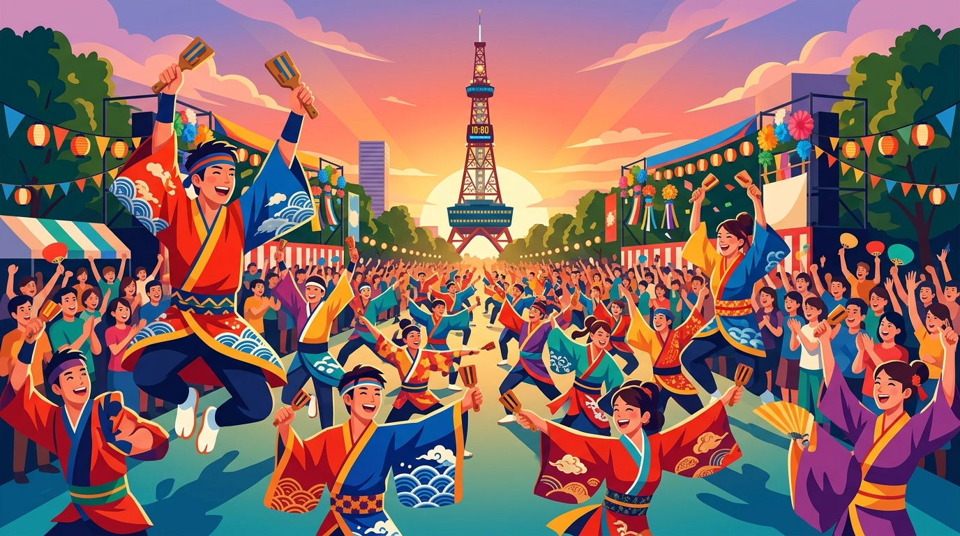 YOSAKOIソーラン祭りの見どころ｜札幌・大通公園を鳴らせ
